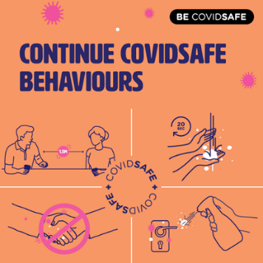 Continue Covidsafe Behaviours